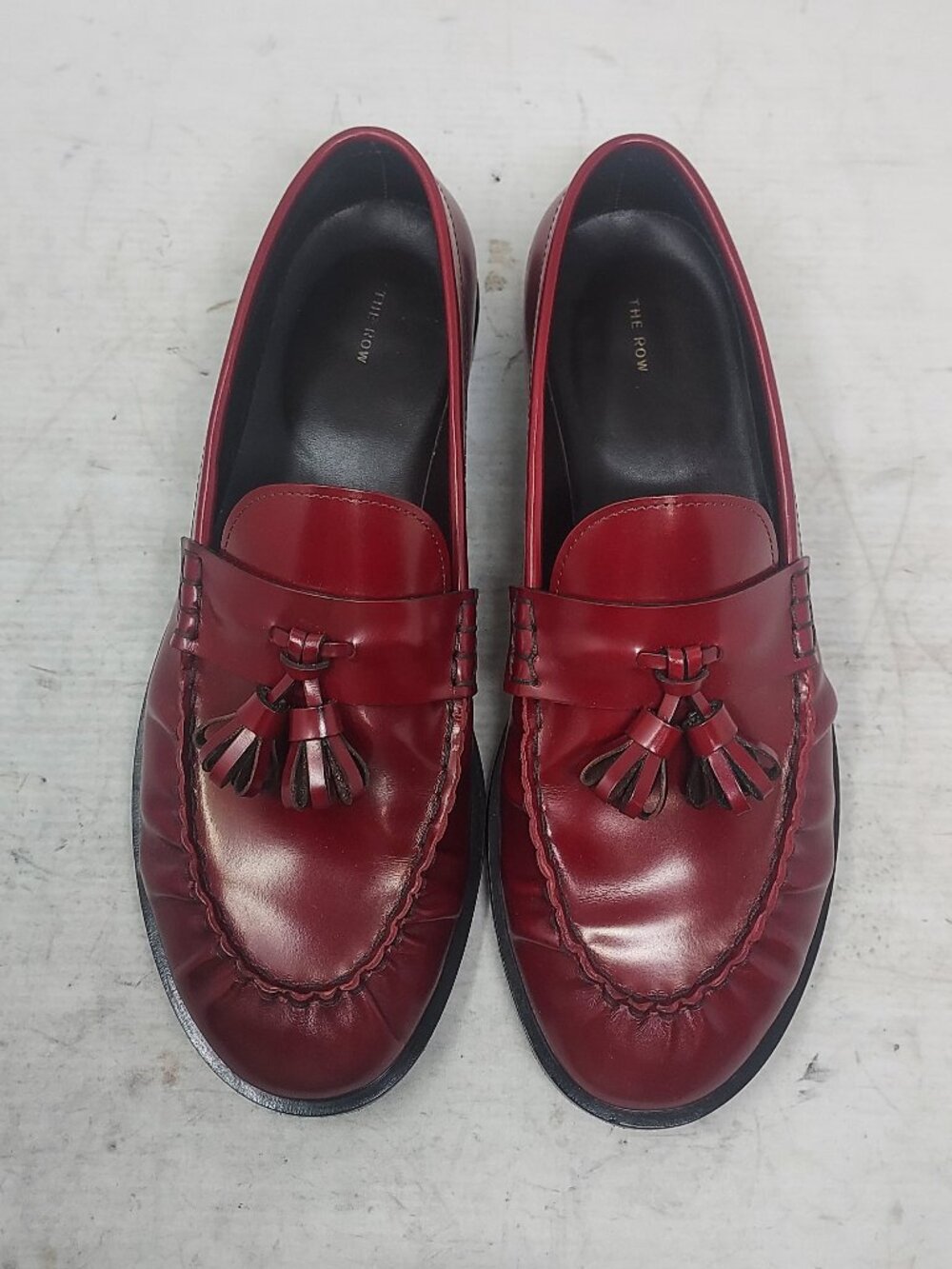 The Row WOMENS Ruby Red Tassel Loafer